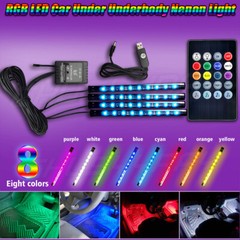Led light strip for Cars Inside Lighting interior Glow Color music control