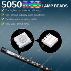 Led light strip for Cars Inside car Lighting interior Glow Color music control