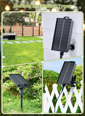 58FT Solar String Lights Outdoor, IP65 Waterproof, Remote, Timer | Patio Lights