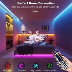 RGB LED Strip Lights 5M 10M 20M 30M APP Control Room Bedroom Light Strip