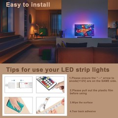 100FT LED Strip Lights with APP Remote Control RGB Color Changing Lights forRoom