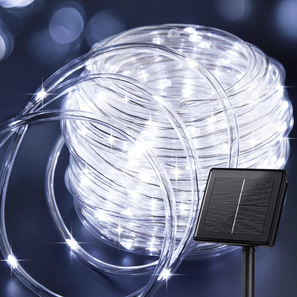 Solar Rope Lights, 39FT 100LED Outdoor Solar String Lights, IP65 Waterproof Sola