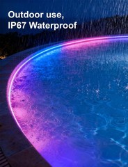 RGBIC LED Strip COB Outdoor 80ft Waterproof App Control