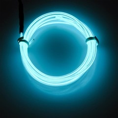 EL Wire Neon Glowing Strobing Electroluminescent Light El Wire w/Battery Pack…