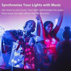 100ft 50ft LED Strip Lights 5050 RGB Bluetooth Color Change Remote for Rooms Bar
