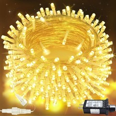 66FT Warm White String Lights with Memory Function, Timer and Connectable Design