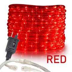 10/25/50/100/150FT Red Thick LED Rope Lighting Accent Indoor Outdoor Xmas Tree