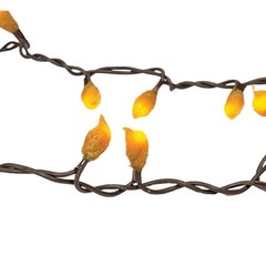 NEW PRIMITIVE Silicone Bulb Light Strand GRUNGY 50ct MUSTARD Cord Fall Indoor
