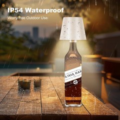 Wireless Bottle Lamp,2025 New 3 Color Rechargeable Wine Bottle Lights Bars