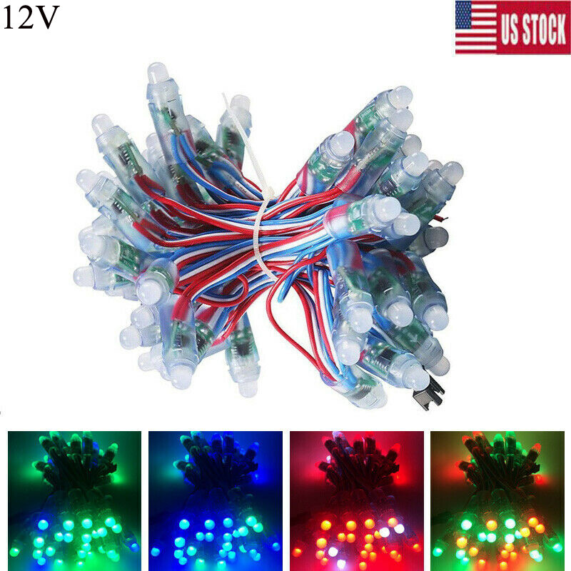 1000pcs 12V WS2811 RGB Full Color Pixels Digital Addressable LED String Lights