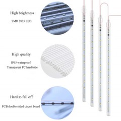 288 LED Solar Lights Meteor Shower Rain Tree String Light Garden Party Outdoor