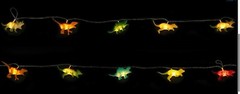 KIDS 3D DINOSAUR STRING NIGHT LIGHTS,10 DINO CHARACTERS,3 METER,BATTERIES NEEDED