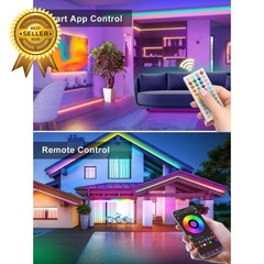 50FT RGB Neon Rope Lights, Outdoor Led Strip Lights Waterproof IP67 with Remote