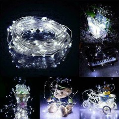 100/200 Solar LED Fairy String Light Copper Wire Outdoor Garden Decor Waterproof