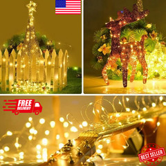 LED Fairy String Lights Copper Wire Battery Powered Bedroom Garden Party Decor