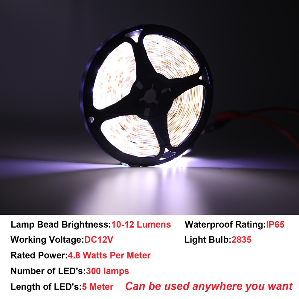 16FT Flexible 2835/RGB LED SMD Strip Light Remote Fairy Lights Room TV Party Bar