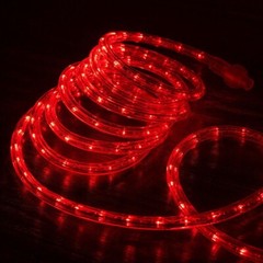 25FT Red LED Connectable Rope Light Flexible Outdoor Holiday Patio Palm Tree