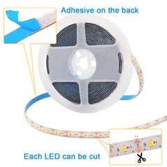 5V USB LED Strip Light Battery Power SMD 2835 3528 60LED Cold White Warm Blue