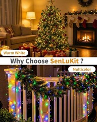 Solar Fairy String Lights 4 Pack Outdoor Remote Total 158FT 480LED Warm Multi…