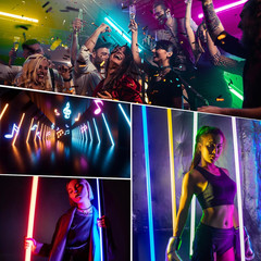 4Pack RGB Tube Light Bar with Stand, 5000Mah Battery Powered LED Video Light Wan