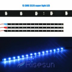 6 PCS 12V 12″ 1FT 15SMD Flexible LED Strip Light Waterproof For Car Truck Boat