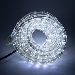 Cool White 1/2″ LED Rope 25ft Flexible X’mas Outdoor Lighting Static/Mode Extend
