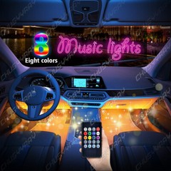 RGB Led light strip for Cars Inside car Lighting interior Glow music control