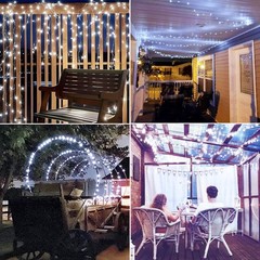 Solar String Lights, 72Ft 200 LED Solar Fairy Lights with 8 Modes & Waterproof