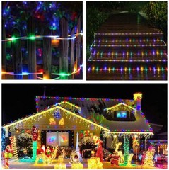 39FT Solar Rope Lights Outdoor Waterproof LED PVC Tube Fairy String Light Garden