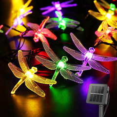 Solar String Lights Outdoor 60 LED 36FT with 8 Lighting Modes, Waterproof Solar