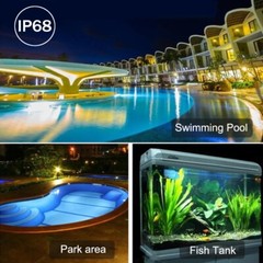 LED Strip Light 12V IP68 Waterproof SMD 2835 For Outdoor Swimming Pool Lighting