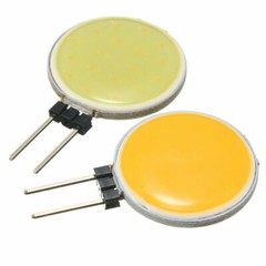 5pcs G4 LED Chip COB Light 5W DC 12V Headlight Round Lamp Cool White/Warm White