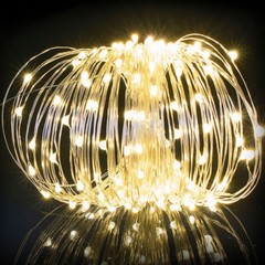 Outdoor Waterproof Copper Wire Solar String Lights LED Garden Xmas Party Decor