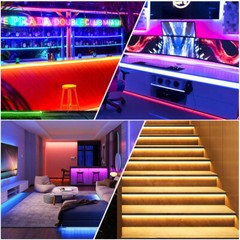 50ft 110V LED Neon Rope Light Strip Waterproof Outdoor Commercial Building Decor