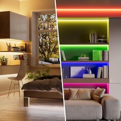 WiFi 5in1 LED Controller Dimmable for Monochrome CCT RGB RGBW RGBCCT LED Stri…