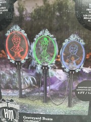 Disney’s Haunted Mansion Graveyard Busts Colormorph Lighted Pathway Markers