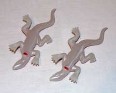 VTG 10pc Primal Lite Bunch A Lizards String Light Plastic Molded Covers 4″