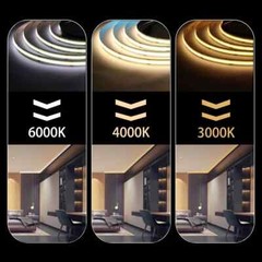 COB LED Strip Light High Density Flexible COB 480/528LEDs/m Lights Tape Dimmable