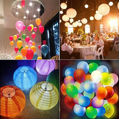 Led Balloon Lights 20 Pack Multicolor LED Mini Submersible Waterproof Blinking