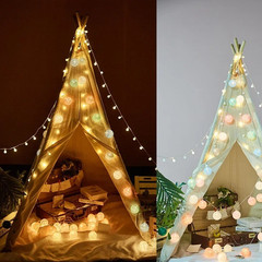10/20 LED Cotton Ball LED String Lights Fairy Garland Decoration