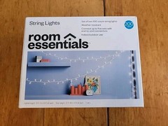 String Lights White Wire Clear Bulbs 200 Lights – Room Essentials X 3