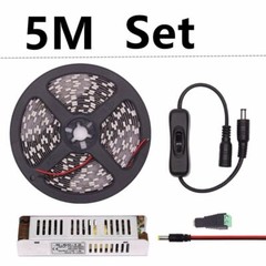 LED Grow Lights DC12V Waterproof Plant Growing LED Strip Light with Power Switch