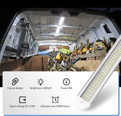 12V LED Interior Light Bar | 120LEDs 1800LM 8W DC 12 Volt led Strip Lights with