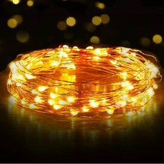2 packs LEDs Battery Operated Mini LED Copper Wire String Fairy Lights W Remote