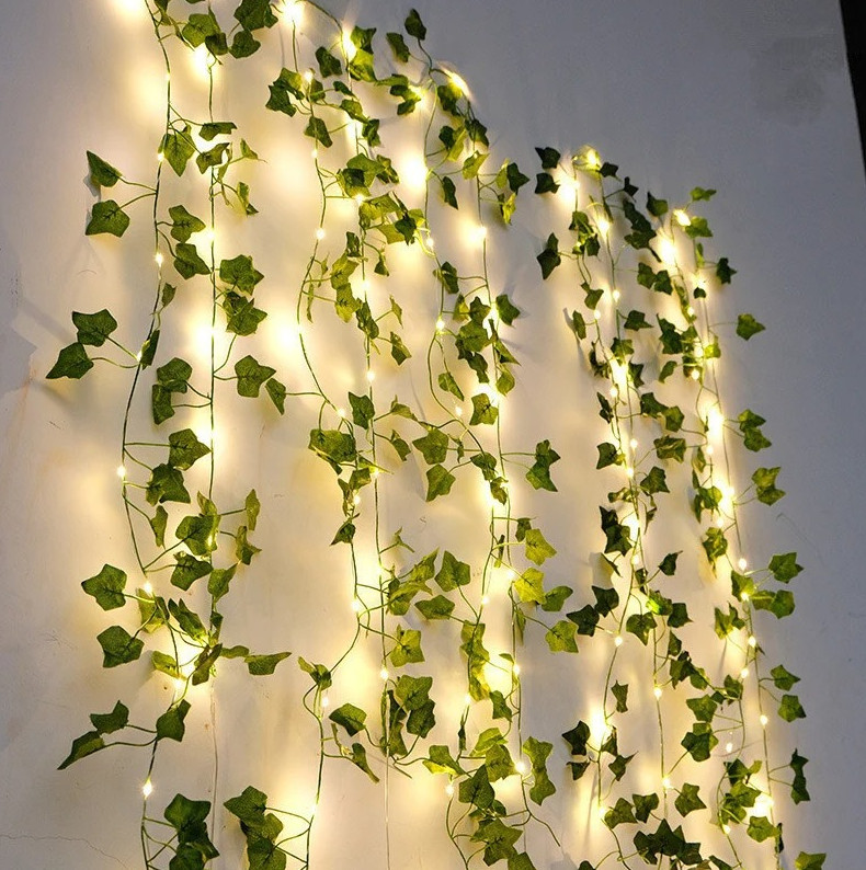 Maple Leaf LED String Lights 2M/5M Fairy Garland Wedding Xmas Home Decor