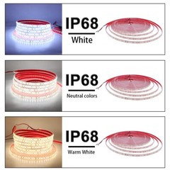 LED Strip Light 12V IP68 Waterproof SMD 2835 For Outdoor Swimming Pool Lighting