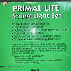 VTG Pig String Light Set Blow Mold Primal Lite Pack O Piggie 1989 14 inch