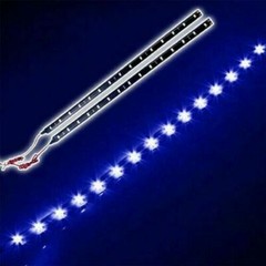 5x 12V 12″ 1FT 15SMD Flexible LED Strip Light Waterproof For Car Truck Boat Cond