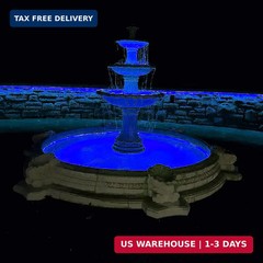Areful Outdoor 16.4ft Blue LED Strip Lights 120V IP65 Flat Decor 16.4FT,