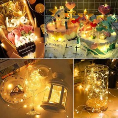 20/100/200 LED Christmas Tree Fairy String Party Lights Xmas Wedding with Remote